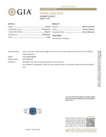 Load image into Gallery viewer, Platinum  Estate Sapphire and Diamond Ring 4.53cts
